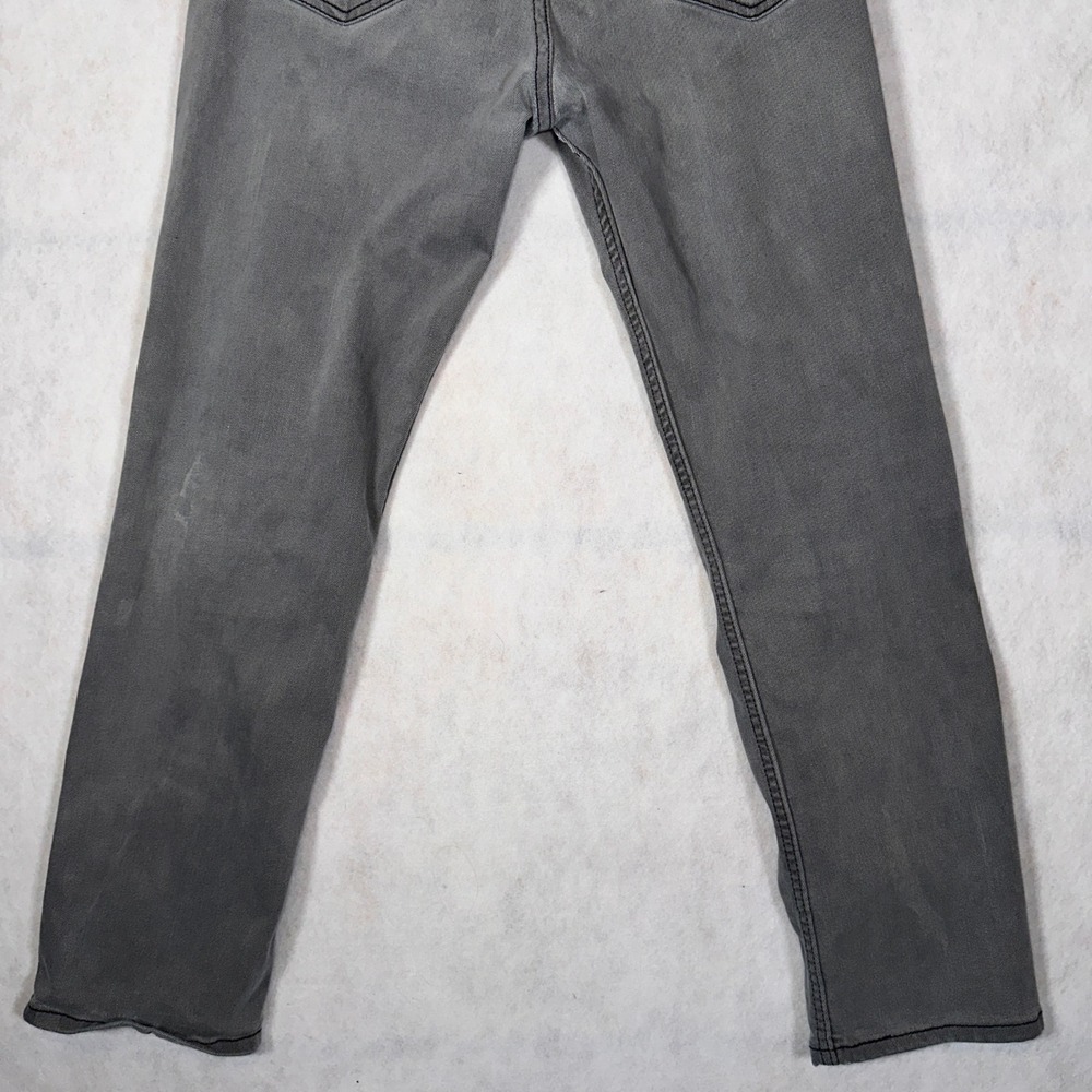 Levi's Jeans Mens 33x30 511 Slim Fit Gray Good Condition Stretch Denim - Picture 7 of 16